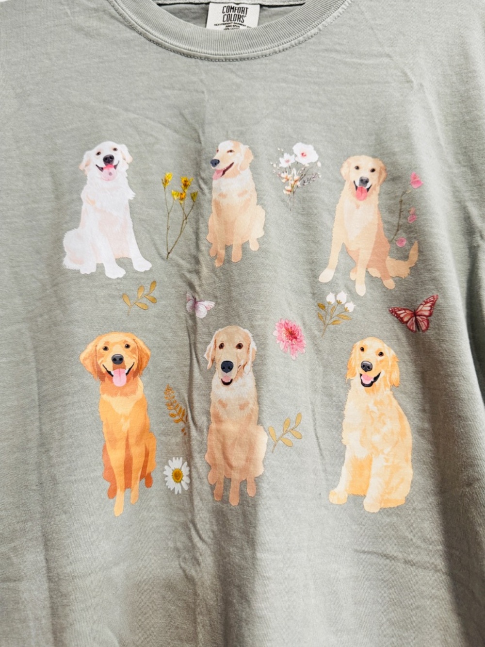 Comfort Colors Dog Tee - Olive - Picture 3 of 5